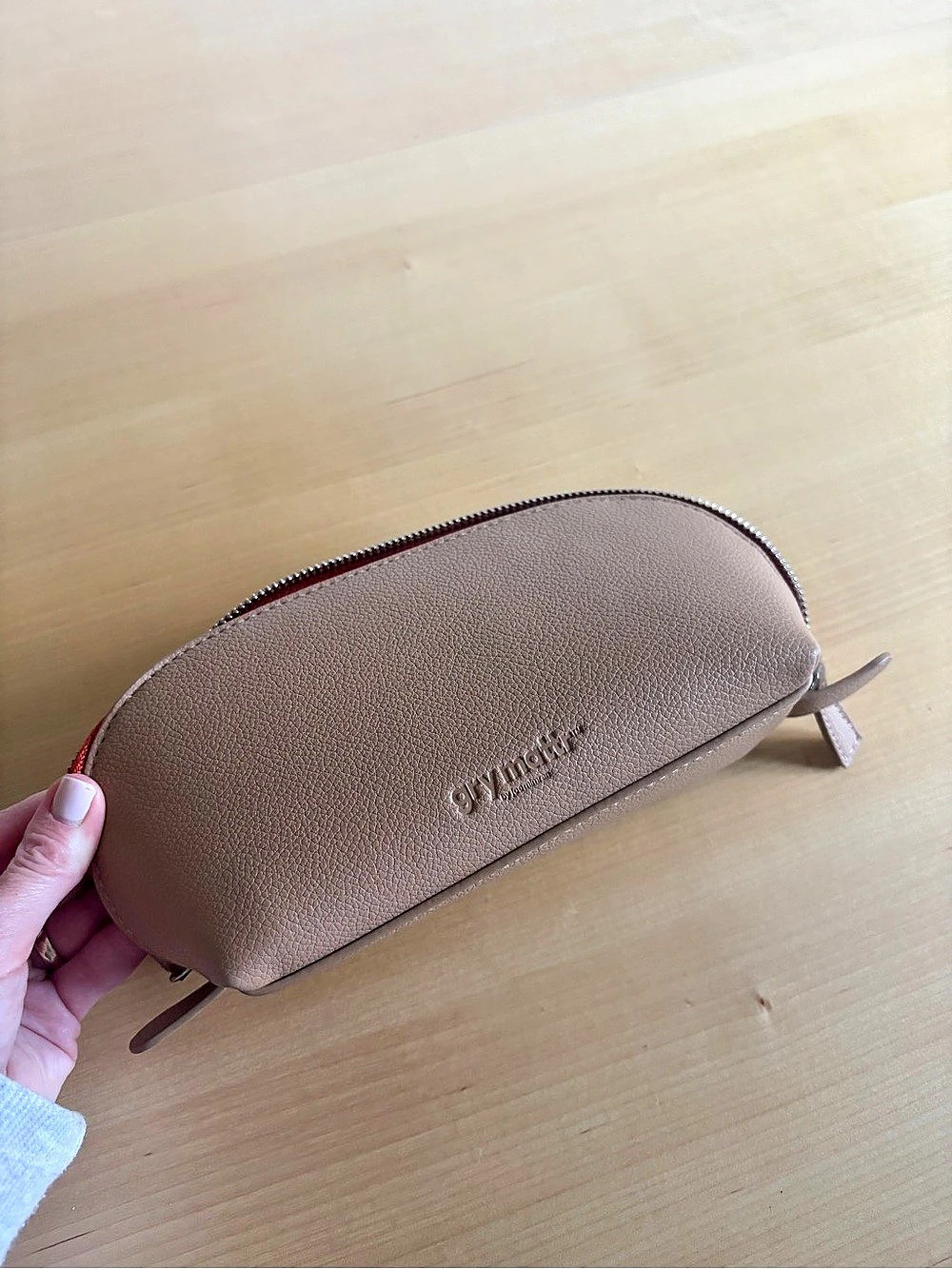 Gry Mattr Cosmetic Pouch in Brown Like New